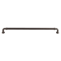 12" Chareau Reeded Pull, Ash Gray