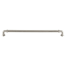 12" Chareau Reeded Pull, Brushed Satin Nickel