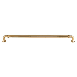 12" Chareau Reeded Pull, Honey Bronze