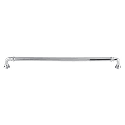12" Chareau Reeded Pull, Polished Chrome