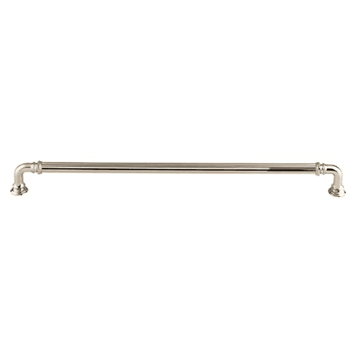 12" Chareau Reeded Pull, Polished Nickel