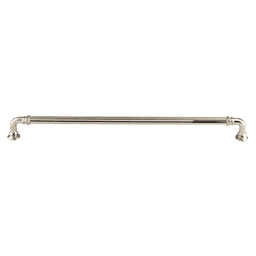 12" Chareau Reeded Pull, Polished Nickel