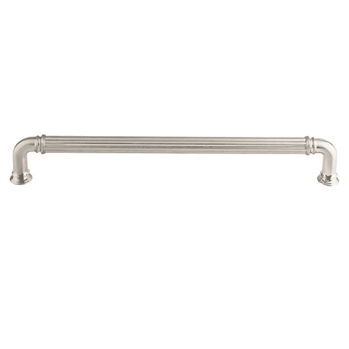 12" Chareau Reeded Appliance Pull, Brushed Satin Nickel