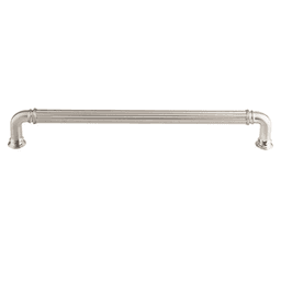 12" Chareau Reeded Appliance Pull, Brushed Satin Nickel