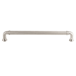 18" Chareau Reeded Appliance Pull, Brushed Satin Nickel