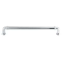 18" Chareau Reeded Appliance Pull, Polished Chrome