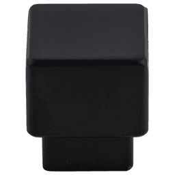1" Sanctuary Tapered Square Knob, Flat Black