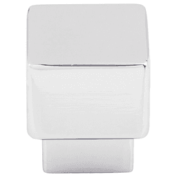 1" Sanctuary Tapered Square Knob, Polished Chrome