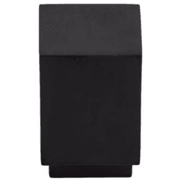 3/4" Sanctuary Linear Square Knob, Flat Black