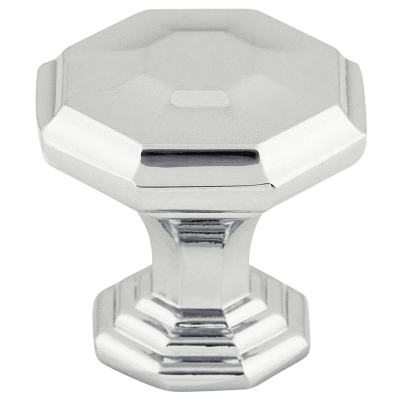 1-1/8" Chareau Chalet Knob, Polished Chrome