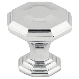 1-1/8" Chareau Chalet Knob, Polished Chrome