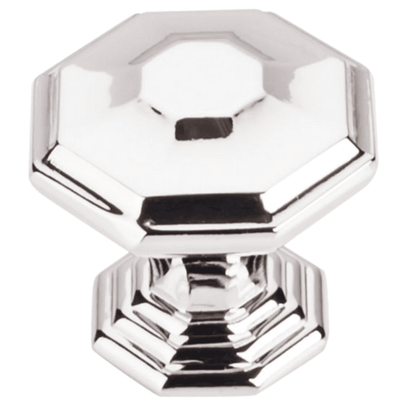 1-1/2" Chareau Chalet Knob, Polished Nickel