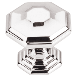 1-1/2" Chareau Chalet Knob, Polished Nickel