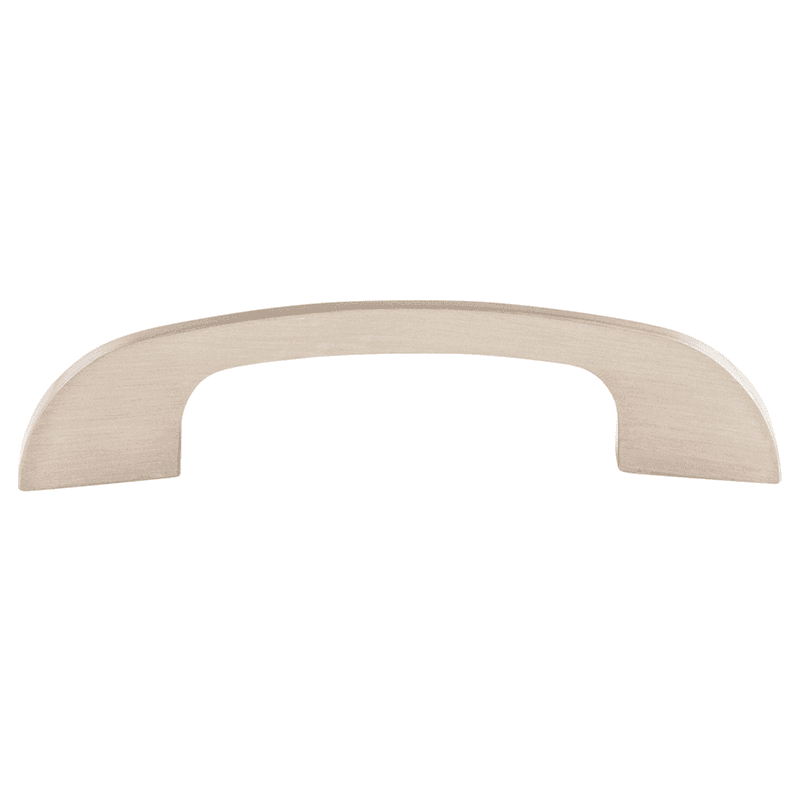 4" Sanctuary Curved Tidal Pull, Brushed Satin Nickel
