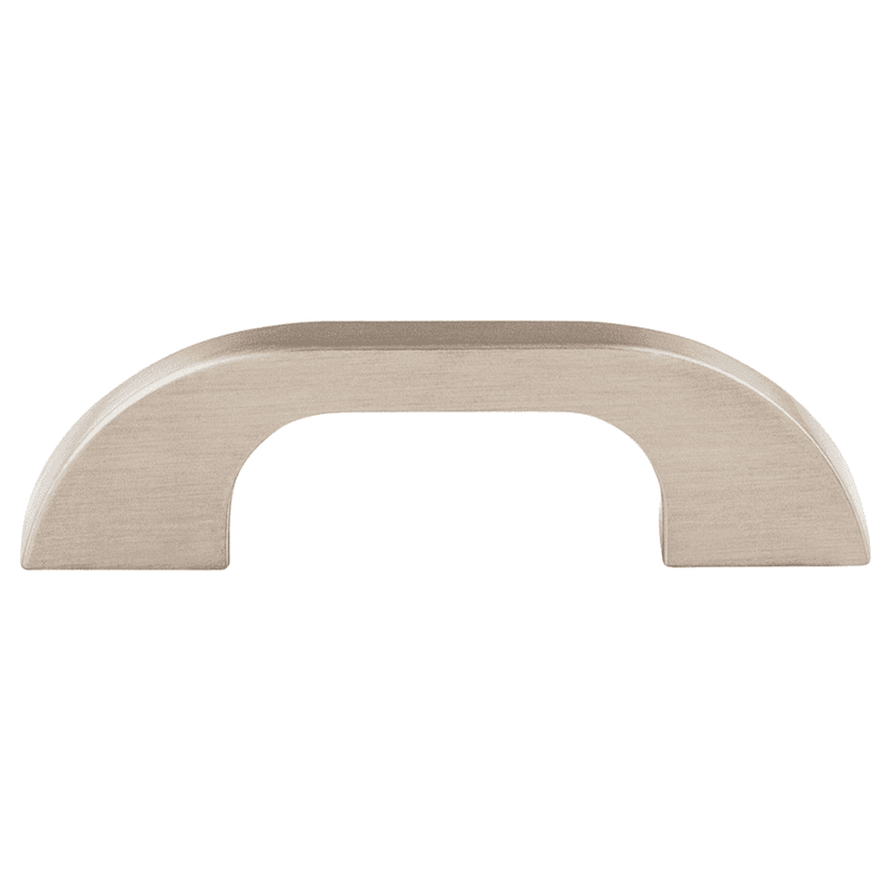 3" Sanctuary Curved Neo Pull, Brushed Satin Nickel