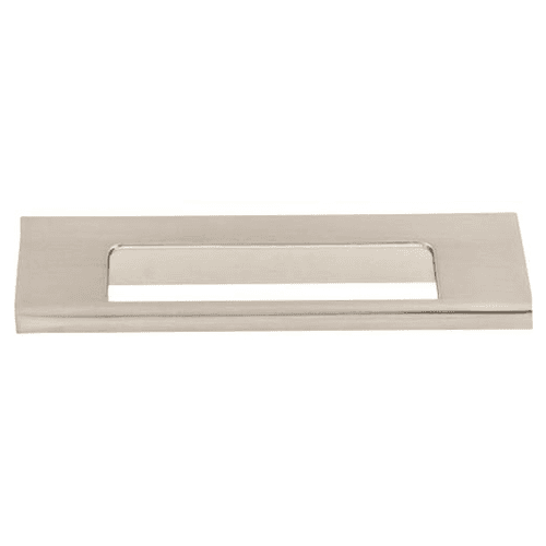 3-3/4" Mercer Europa Cut Out Tab Pull, Brushed Satin Nickel