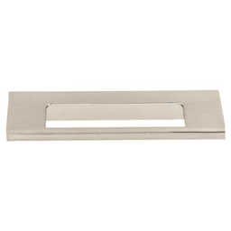 3-3/4" Mercer Europa Cut Out Tab Pull, Brushed Satin Nickel