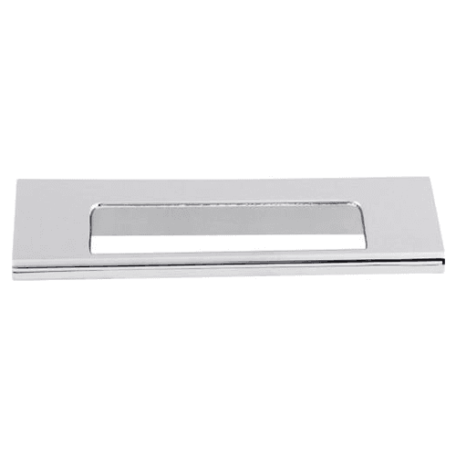 3-3/4" Mercer Europa Cut Out Tab Pull, Polished Chrome