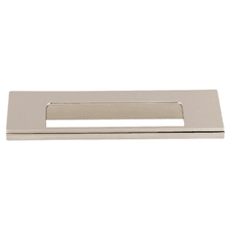 3-3/4" Mercer Europa Cut Out Tab Pull, Polished Nickel