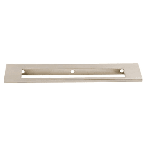 6" Mercer Europa Cut Out Tab Pull, Brushed Satin Nickel