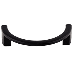 3-1/2" Sanctuary Half Circle Open Pull, Flat Black