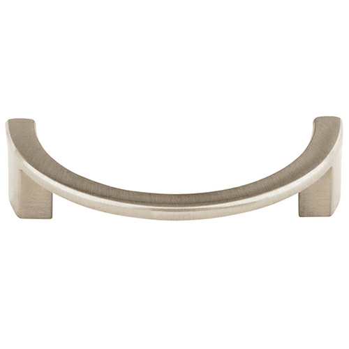 3-1/2" Sanctuary Half Circle Open Pull, Brushed Satin Nickel