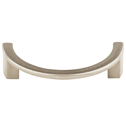 3-1/2" Sanctuary Half Circle Open Pull, Brushed Satin Nickel