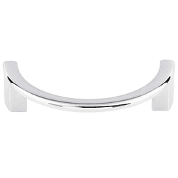 3-1/2" Sanctuary Half Circle Open Pull, Polished Chrome