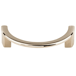 3-1/2" Sanctuary Half Circle Open Pull, Polished Nickel