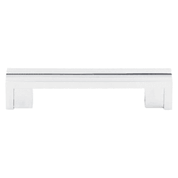 3-1/2" Sanctuary Flat Rail Pull, Polished Chrome