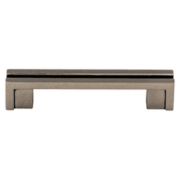 3-1/2" Sanctuary Flat Rail Pull, Pewter Antique