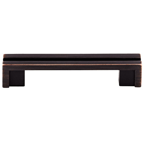 3-1/2" Sanctuary Flat Rail Pull, Tuscan Bronze