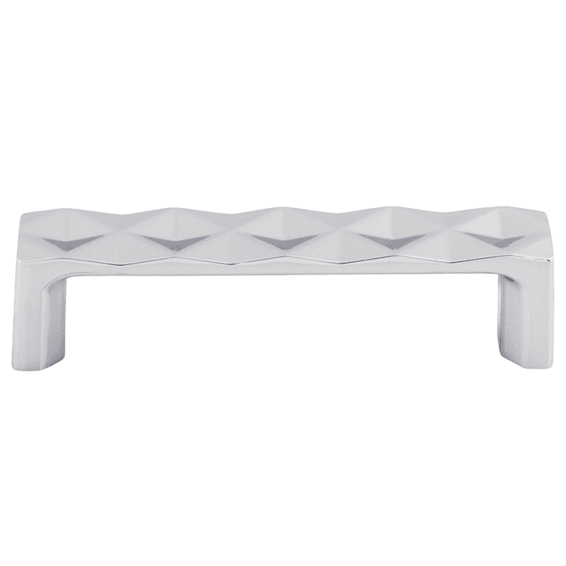 3-3/4" Mercer Quilted Pull, Polished Chrome