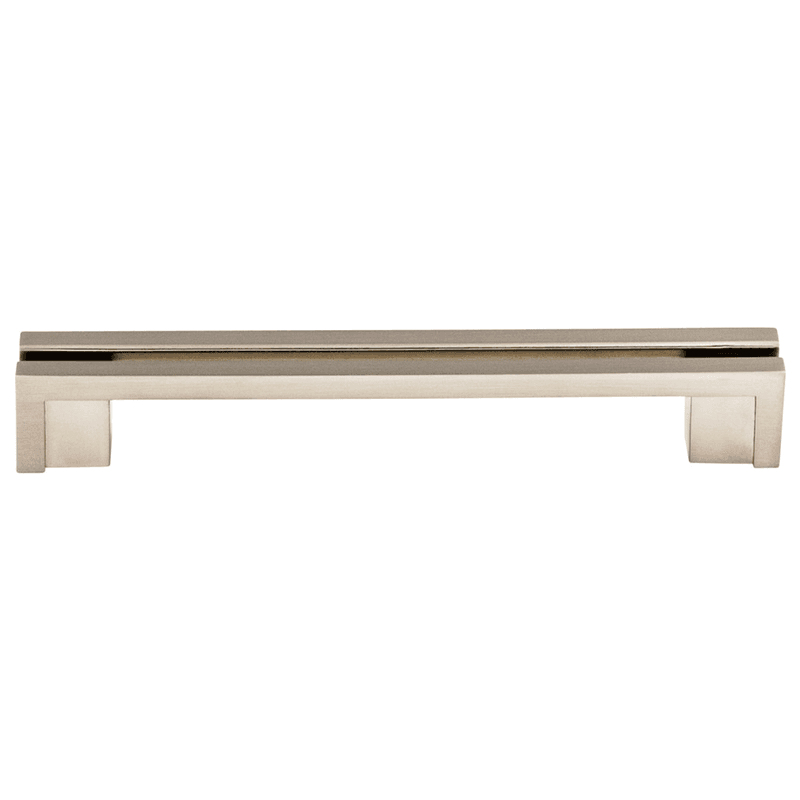 5" Sanctuary Flat Rail Pull, Brushed Satin Nickel