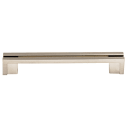 5" Sanctuary Flat Rail Pull, Brushed Satin Nickel