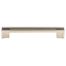 5" Sanctuary Flat Rail Pull, Polished Nickel