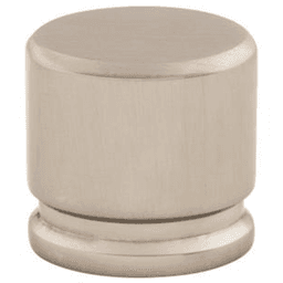 1-1/8" Sanctuary Oval Knob, Brushed Satin Nickel