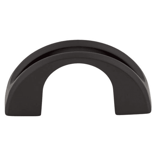 1-1/4" Mercer Tango U Finger Pull, Flat Black