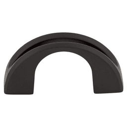 1-1/4" Mercer Tango U Finger Pull, Flat Black