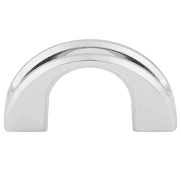 1-1/4" Mercer Tango U Finger Pull, Polished Chrome