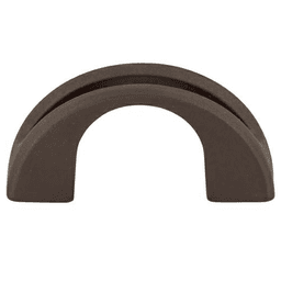 1-1/4" Mercer Tango U Finger Pull, Sable