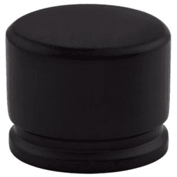 1-3/8" Sanctuary Oval Knob, Flat Black
