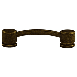 3-3/4" Sanctuary Oval Thin Pull, German Bronze