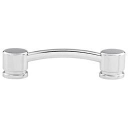 3-3/4" Sanctuary Oval Thin Pull, Polished Chrome