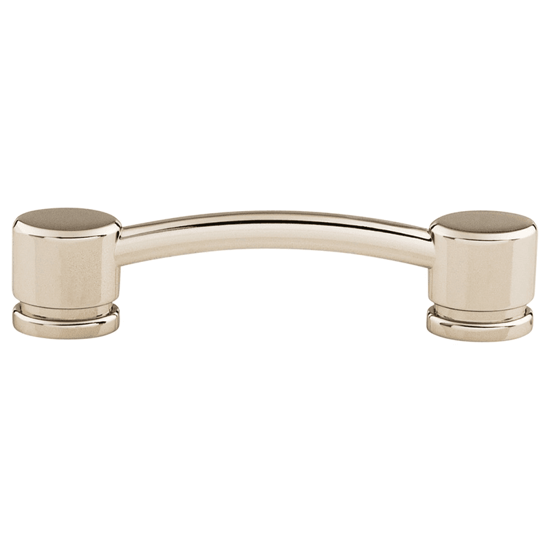 3-3/4" Sanctuary Oval Thin Pull, Polished Nickel