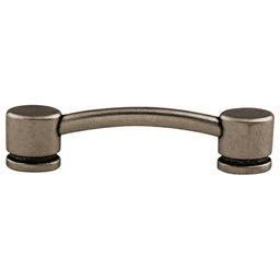 3-3/4" Sanctuary Oval Thin Pull, Pewter Antique