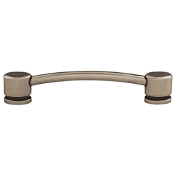 5" Sanctuary Oval Thin Pull, Pewter Antique