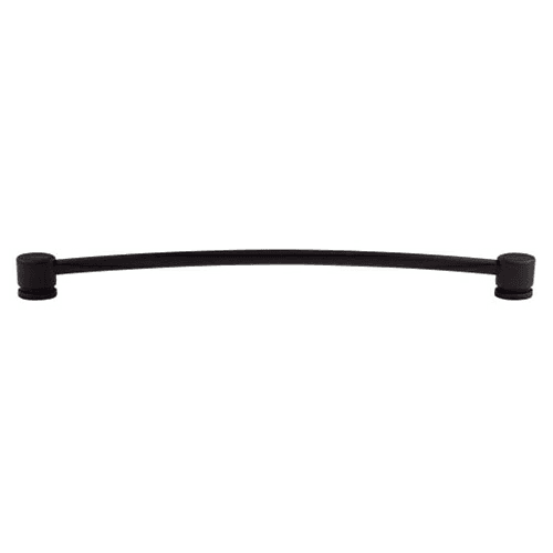 12" Sanctuary Oval Thin Pull, Flat Black