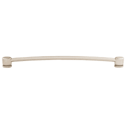 12" Sanctuary Oval Thin Pull, Brushed Satin Nickel