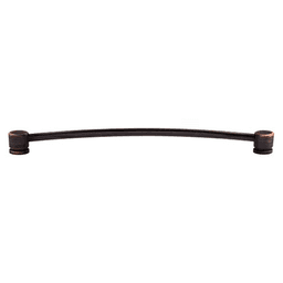 12" Sanctuary Oval Thin Pull, Tuscan Bronze